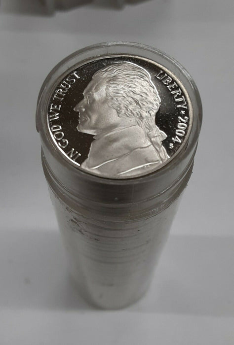 2004-S Proof Jefferson Nickel Peace Design - Roll of 40 Gem Proof Coins in Tube