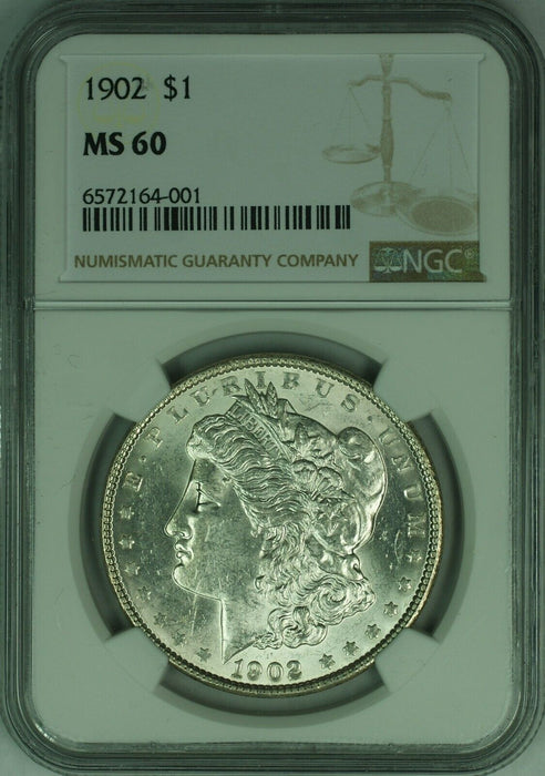 1902 Morgan Silver Dollar $1 NGC MS-60 Better Coin   (46)