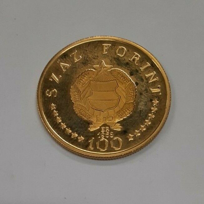 1968 Hungary Gold 100 Forint Semmelweis Commemorative Proof  (MK)