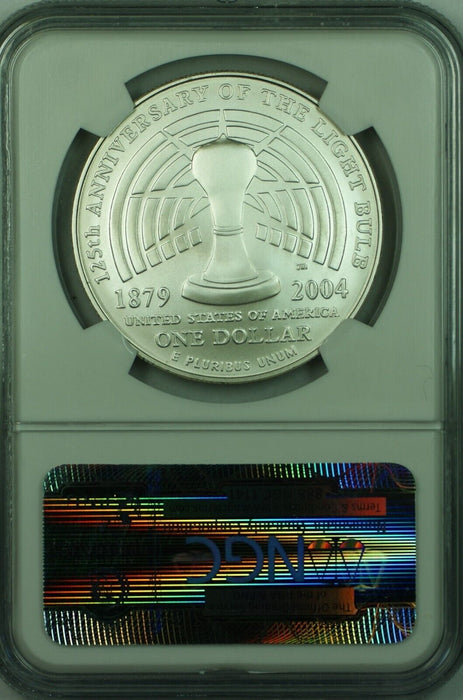2004 P. Edison Commemorative Silver $1 Dollar NGC MS 69 (49)
