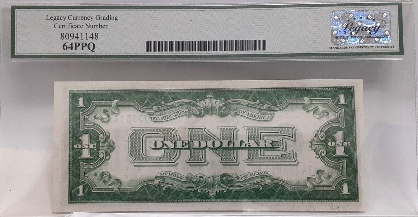 1928-A $1 Silver Certificate FR# 1601 W-A Block Legacy Very Ch New 64PPQ   F
