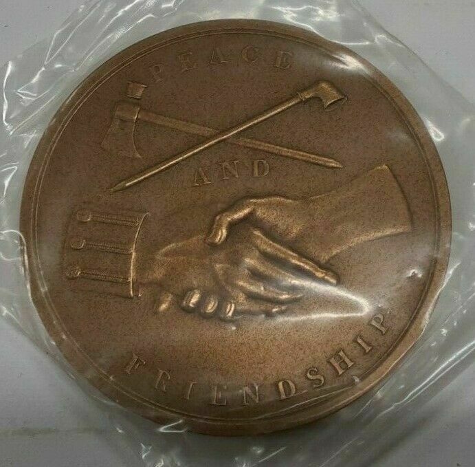 U.S. Mint John Adams Presidential High Relief Bronze Indian Peace Medal
