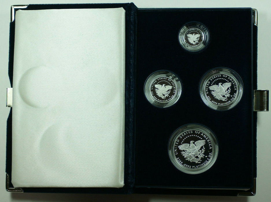2005 American Eagle Platinum Proof 4 Coin Set in Box w/ COA