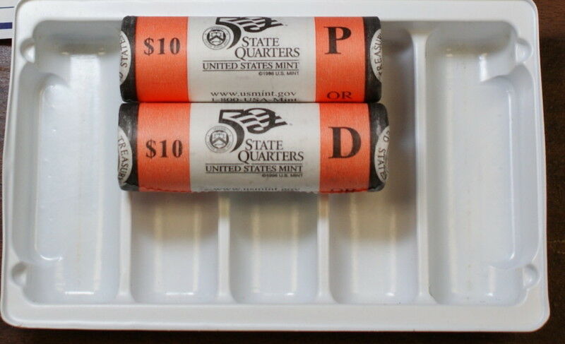 2005 West Virginia R47 State Quarter P & D 2 Rolls Set in Box (STOCK PHOTO USED)