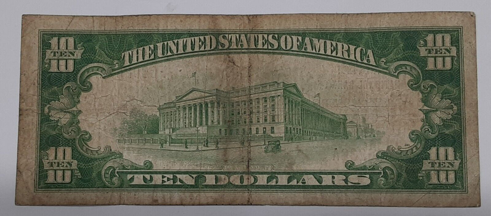 1929 $10 Nat'l Currency Note 1st Nat'l Bank of Gaithersburg, MD CH#4608 Fine  SL