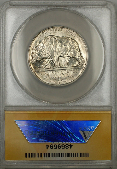 1925-S California Commem Silver Half 50c ANACS MS-60 Details Clnd (Better Coin)