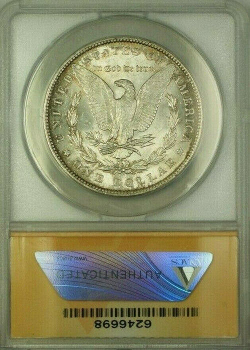 1887 Morgan Silver Dollar $1 ANACS MS-63 Rim Toning (WW)