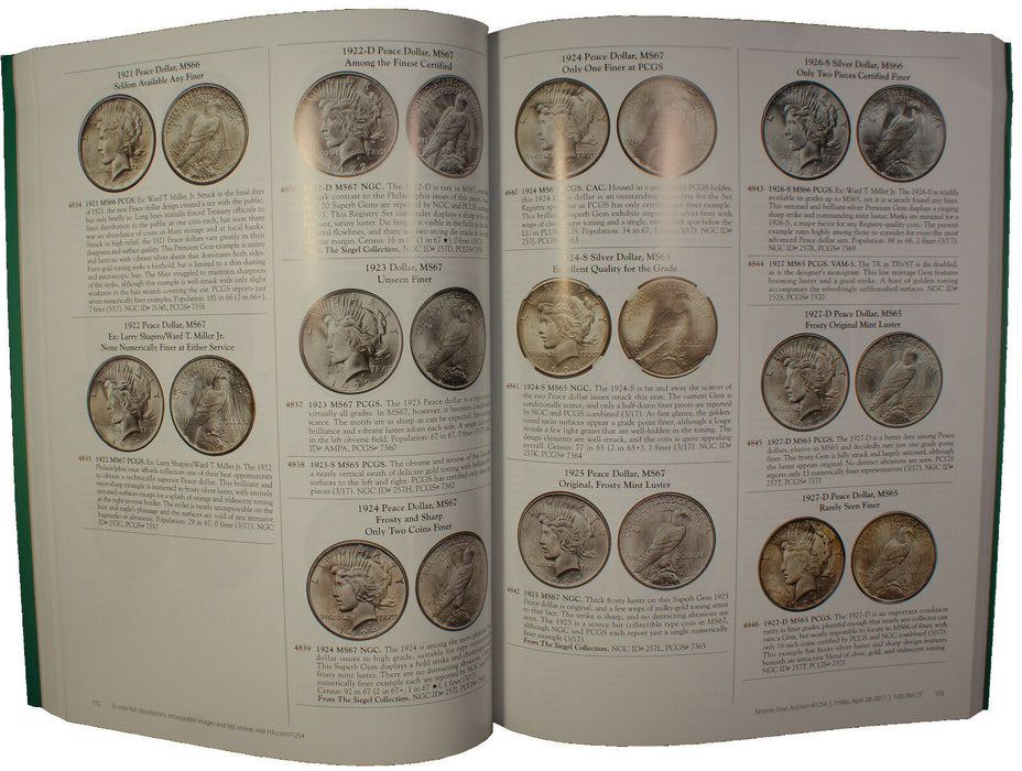 April 26-28 & 30 2017 U.S. Coin Auction Catalog #1254 Heritage (A94)