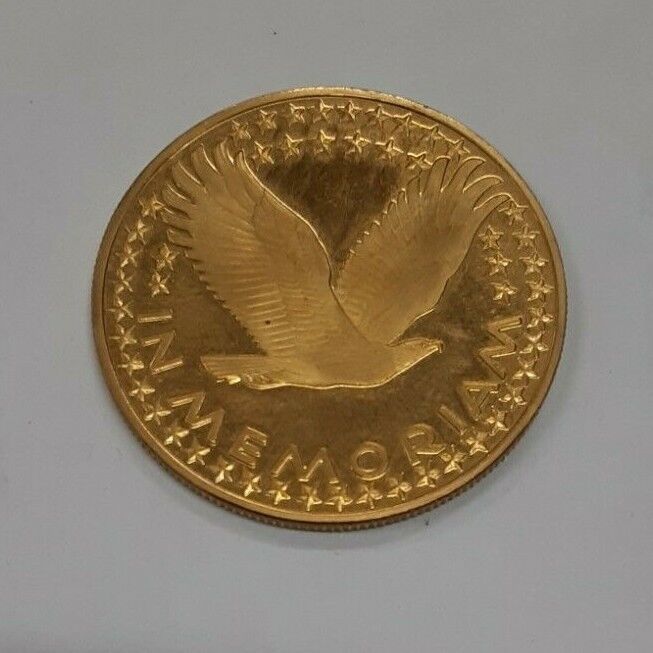 1963 Gold Presidential Memorial Medal John Kennedy 20.1 Gram/90% Fine  (MK)