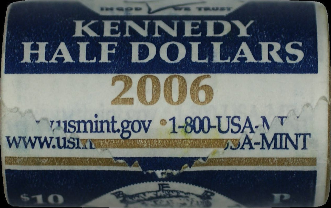 2006 Kennedy Half Dollar $10 OBW Roll American Coins