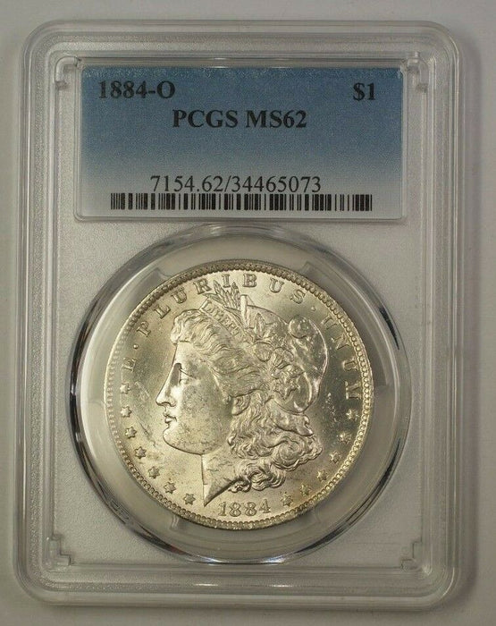 1884-O US Morgan Silver Dollar $1 Coin PCGS MS-62 (Better Coin) (17a)