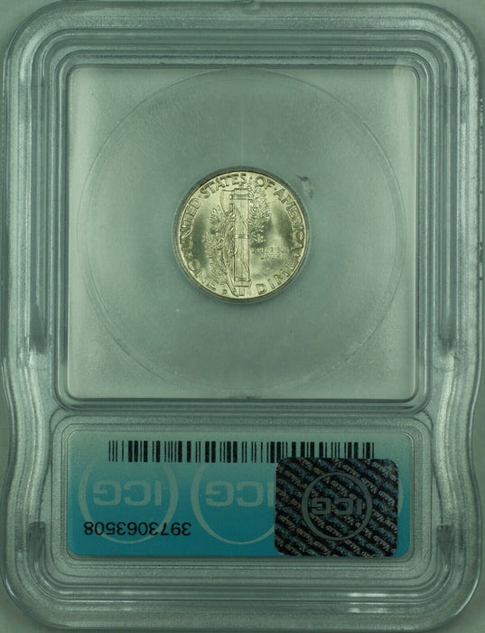 1941-D Mercury Silver Dime 10c Coin ICG MS-65 (Looks Full Bands) (A)
