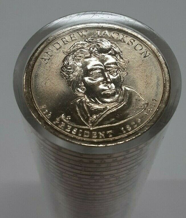 Roll of 50 Never Circulated 2008-P Andrew Jackson Presidential Dollar Coins