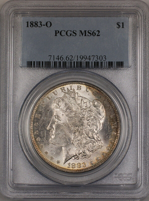 1883-O Morgan Silver Dollar $1 PCGS MS-62 Toned (Better Coin) (2B)