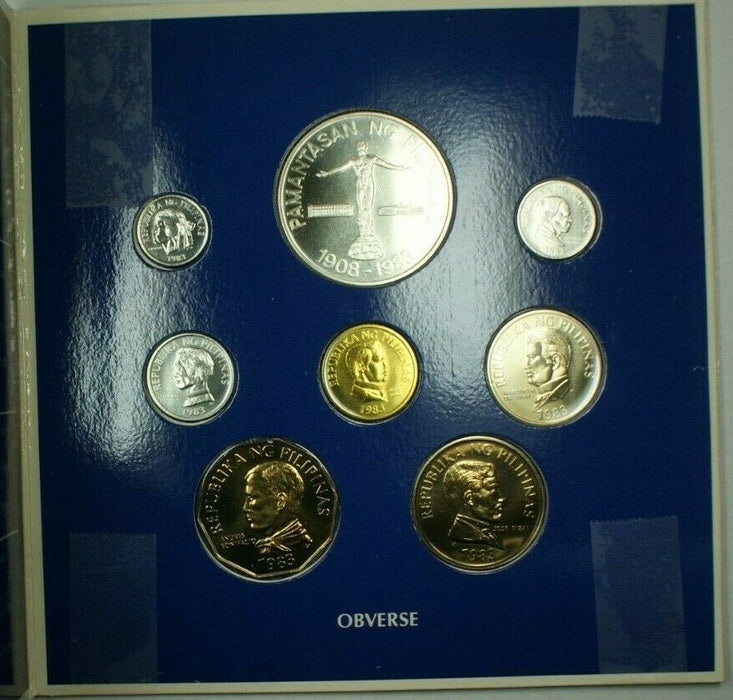 Republic of the Philippines Brilliant Uncirculated Coin Collection 1983