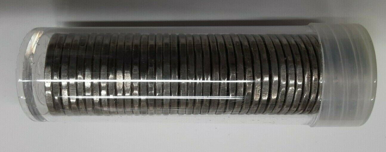 1957 Canada BU Roll Of 5 Cents 'Nickels'  40 Coins Total