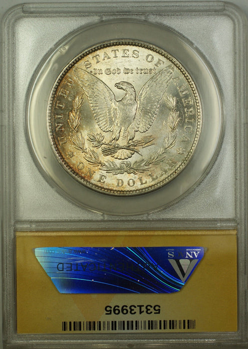 1886 Morgan Silver Dollar $1 Coin ANACS MS-64 Toned RL