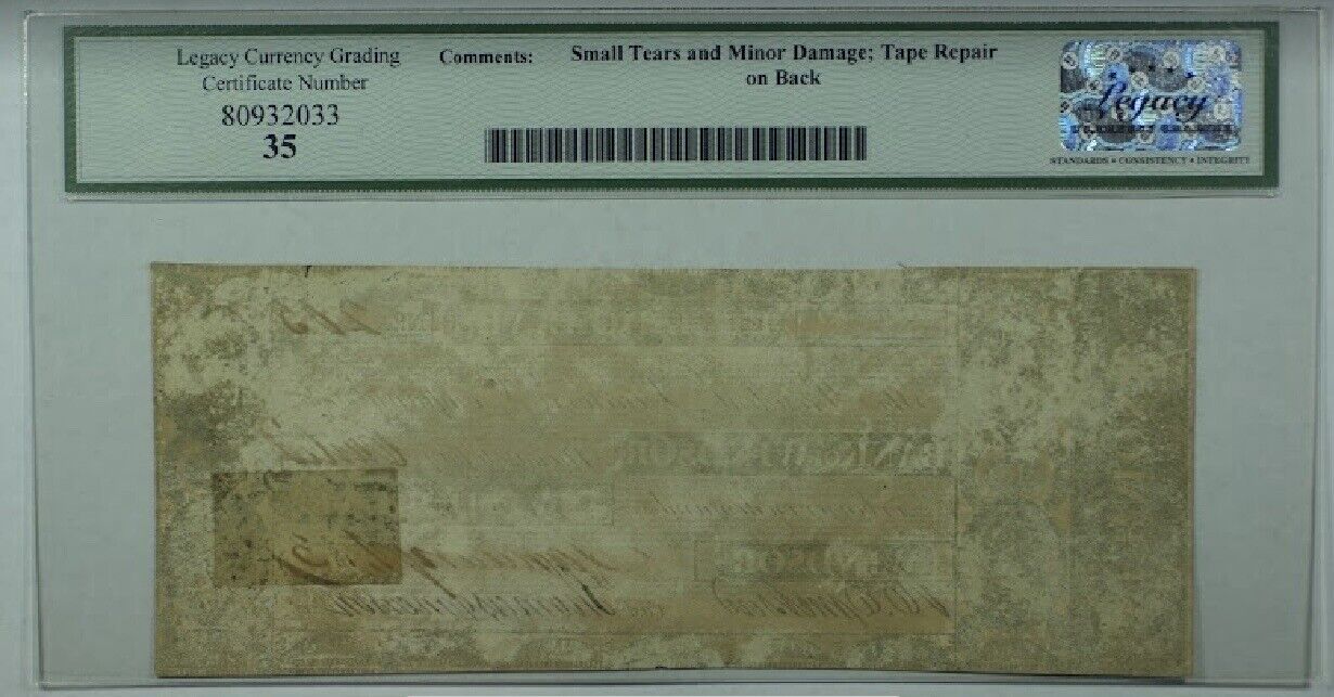 1837 $5 Bank Of Windsor, Vermont, Haxby 280-G32, Legacy VF 35