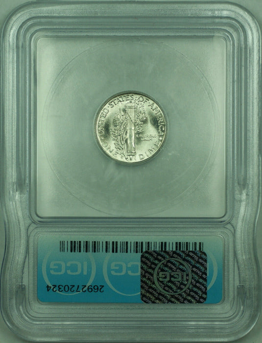 1945-S Mercury Silver Dime 10c Coin ICG MS-65 (AAA)