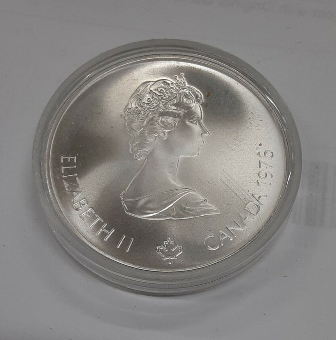 1976 Canada RCM 5 Dollar Silver Coin 1976 Montreal Olympic Games Olympic Flame