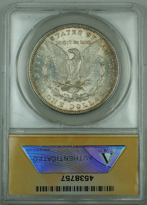 1883 Morgan Silver Dollar $1 ANACS MS-61 (Better Coin) Toned Obverse