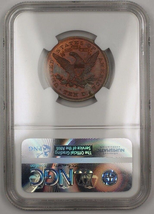 1875 $10 Liberty Copper Eagle Proof Pattern Coin J-1446 NGC PF-63 RB Not Gold WW