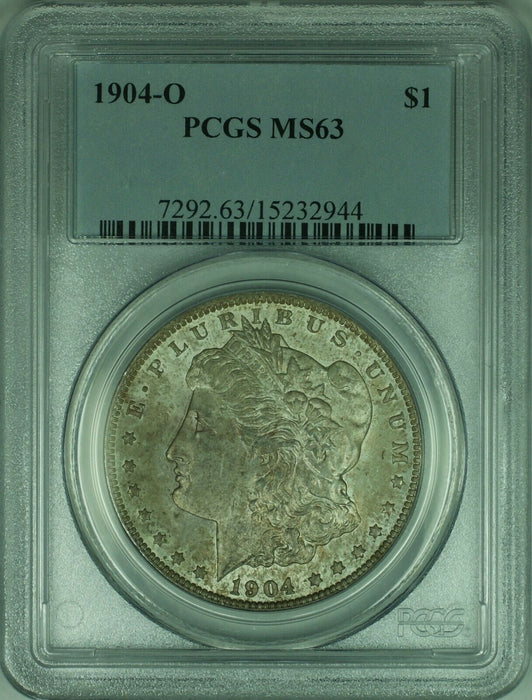 1904-O Morgan Silver Dollar $1 Coin PCGS MS-63 Toned (34-T)