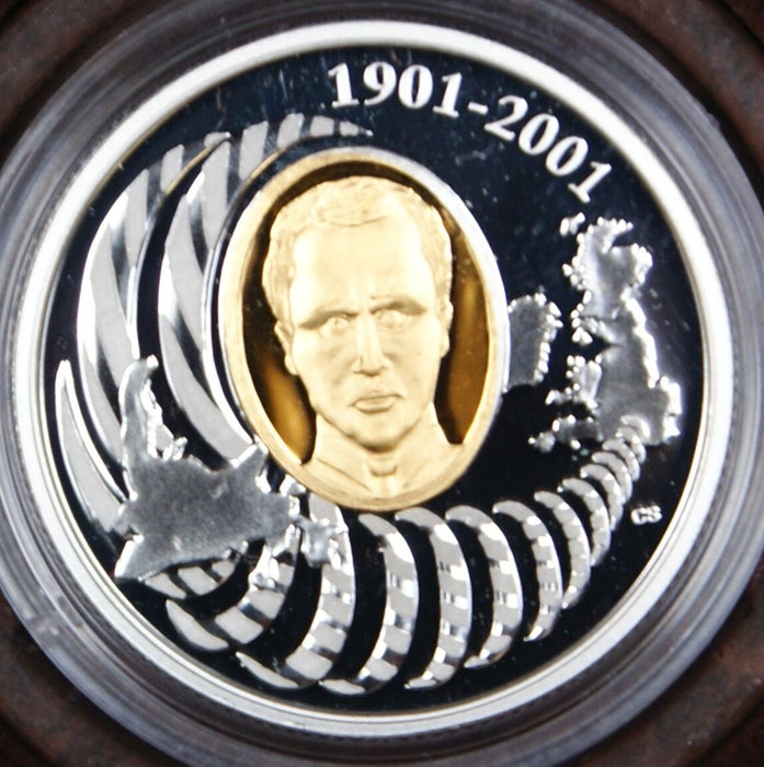 2001 Canada/Britain Guglielmo Marconi Two Coin Set- Telegraph 100th Anniversary