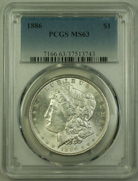 1886 Morgan Silver Dollar $1 Coin PCGS MS-63 (22C) VAM-6b Multi-Clash + DieBreak