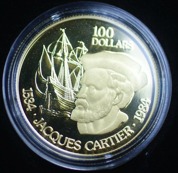 1984 Canada 1/2 Oz Gold 100 Dollar Beautiful Proof Coin - In Presentation Case