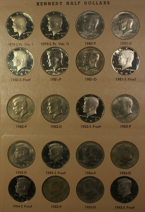 1964-97 Kennedy Half Dollar Complete Dansco Coin Album w/ Proof Only Issues 8166