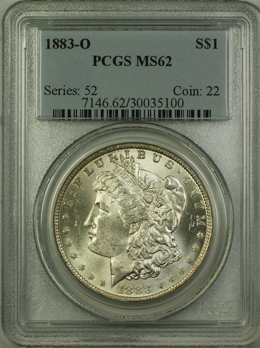 1883-O Morgan Silver Dollar $1 Coin PCGS MS-62