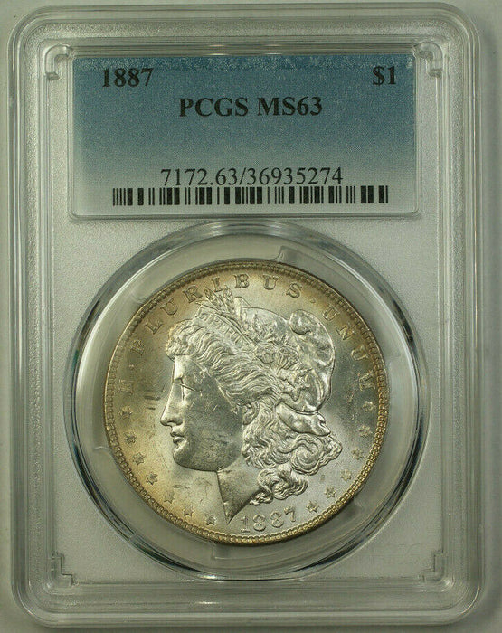 1887 Morgan Silver Dollar $1 Coin PCGS MS-63 VAM 11 (20) (J)