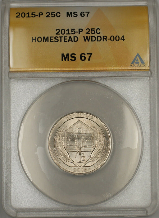 2015-P Error Major Variety Nebraska Homestead Quarter Coin WDDR-004 ANACS MS-67