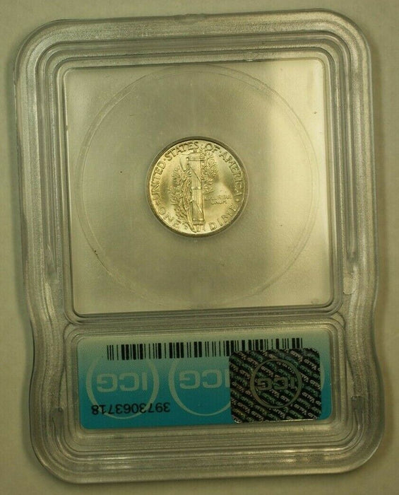 1944-D Silver Mercury Dime 10c Coin ICG MS-64 FB G