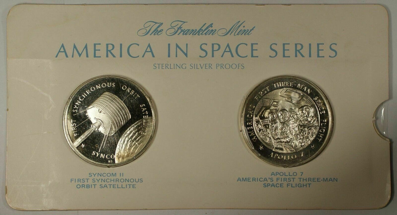 America in Space Series: OAO III & TRANSIT Sterling Silver Proof Medals in Card
