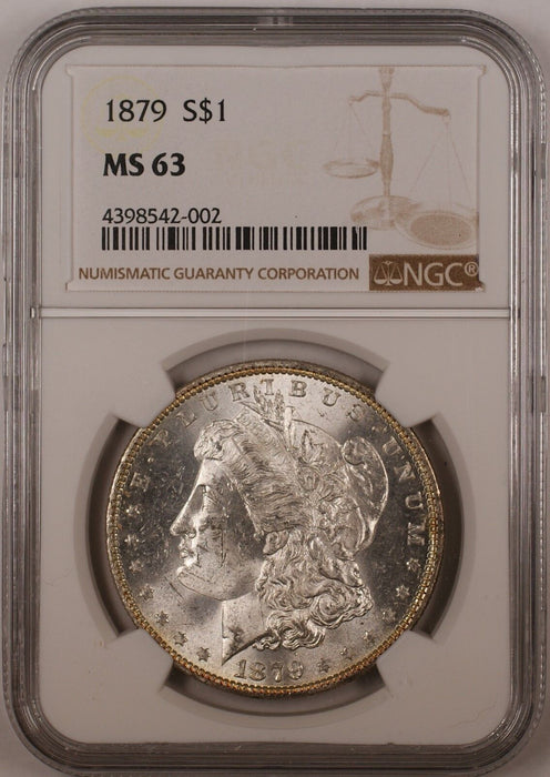 1879 $1 Morgan Silver Dollar Coin NGC MS-63 (13)