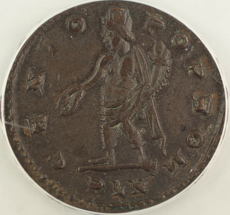 AD 306-308 Roman Follis Coin Maximianus I London Mint ANACS EF-40 AKR