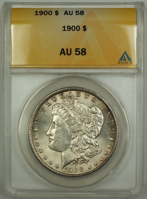 1900 Morgan Silver Dollar Coin $1 ANACS AU-58 (Better Coin)