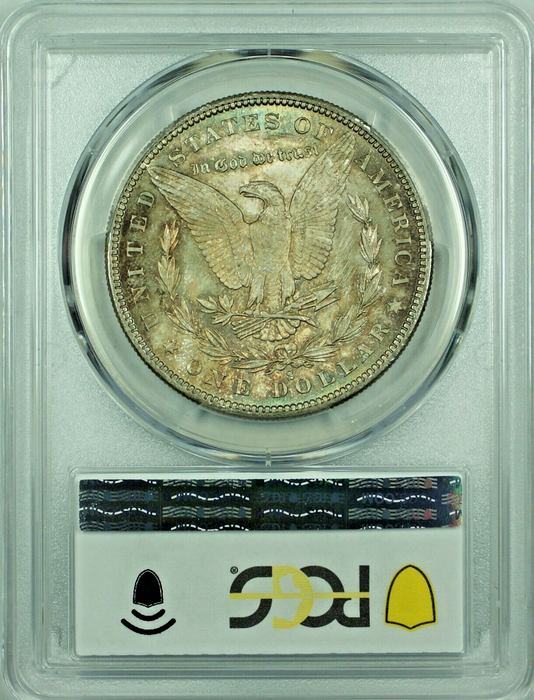 1880-S Morgan Silver Dollar Colorful Tone PCGS MS 63 47