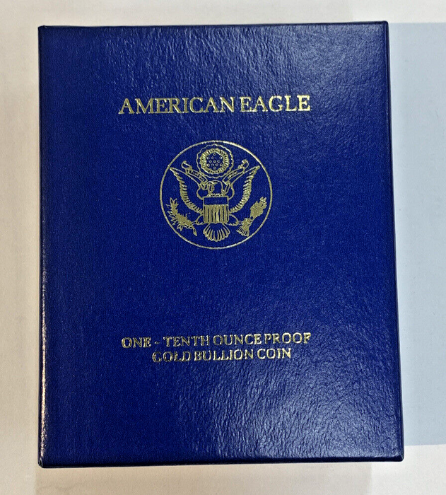 1997 Proof American $5 Gold Eagle 1/10 OZ Original Box & COA