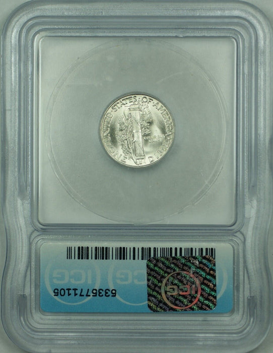1939 Mercury Silver Dime 10c Coin ICG MS 67 (53)