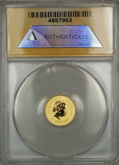 1999 Australia Nugget $15 Gold Coin ANACS MS-69 DCAM *Nearly Perfect GEM* SB