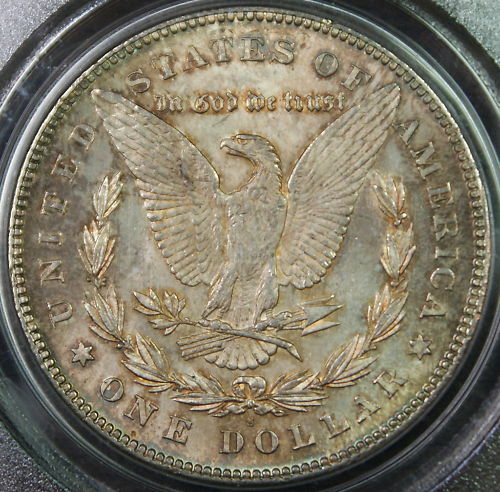 1878-S Morgan Silver Dollar Coin, PCGS MS-63 Toned