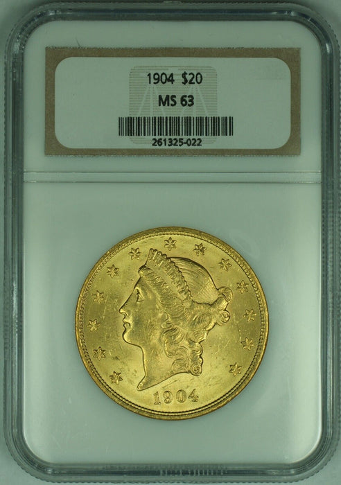 1904 $20 Liberty Head Gold Double Eagle NGC MS 63 A