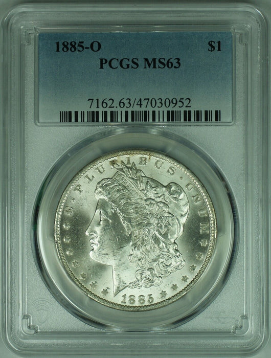 1885-O Morgan Silver Dollar Coin  PCGS MS-63   (39B)