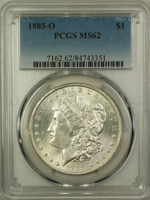 1885-O Morgan Silver Dollar $1 Coin PCGS MS-62 (16b)