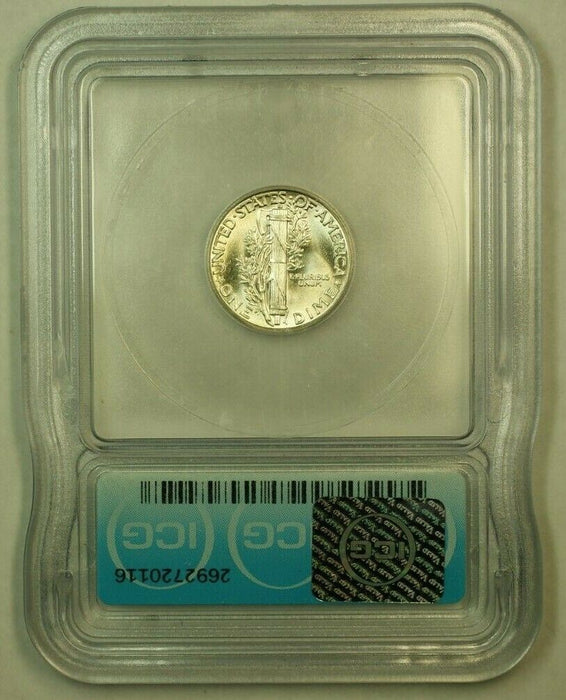 1944 Silver Mercury Dime 10c Coin ICG MS-65 DD