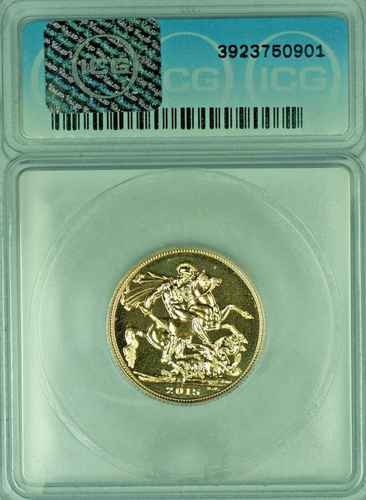 2015 Great Britain Sovereign Gold Coin ICG PR 69