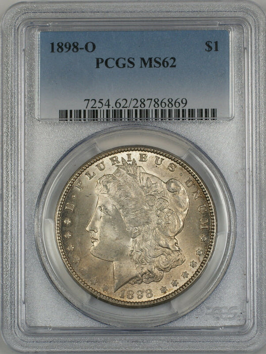 1898-O Morgan Silver Dollar $1 Coin PCGS MS-62 (4C)